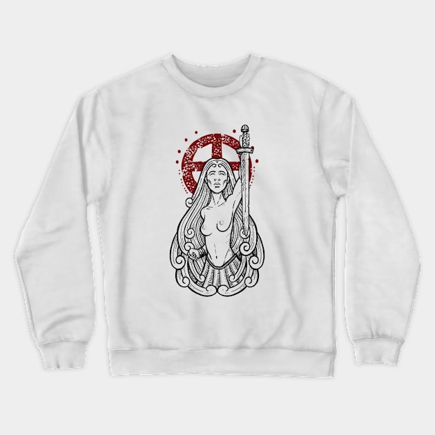 Lady of the lake Crewneck Sweatshirt by BlackForge